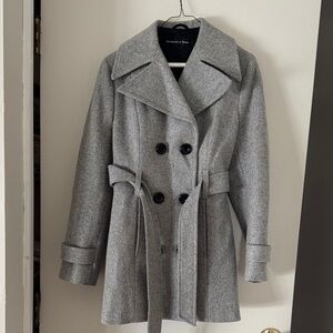 Sophisticated Gray Wool Trench Coat from Sterlingwear of Boston